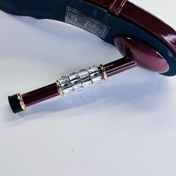 Azalea Wang Brown Jeweled Heels Size 7.5 Brown Leather 5" Heel Formal Event - Picture 13 of 15